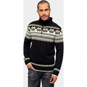 Brandit High Neck Norwegian Sweater - Black 4XL