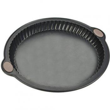 Levivo - Molde de horno de silicona para tartas y pasteles, diámetro 26 cm, color gris