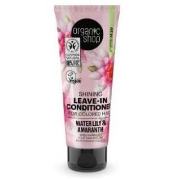 Organic Shop Leave-In Conditioner for Colored Hair with Water Lily and Amaranth 75ml / 280ml
