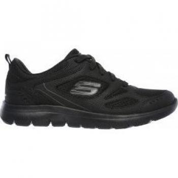 Zapatillas Skechers Summits-Suited para mujer en color negro