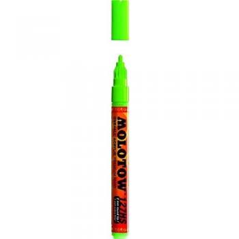Marcador Permanente One4All 127HS - 2 mm - Verde Neón Fluorescente Recargable
