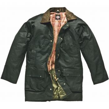 Dickies Westfield encerado chaqueta botella verde grande 44 - 46 cm de pecho