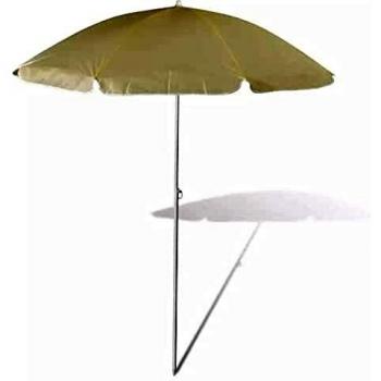 vidaXL Sombrilla de Playa Redonda Tela Beige Arena 180 cm Parasol Toldo Jardín