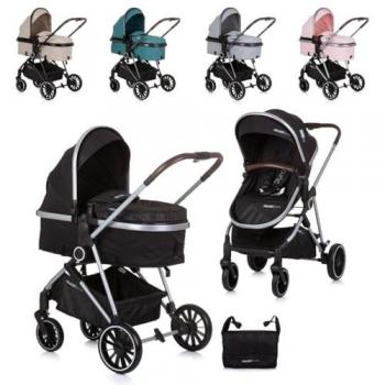 Carrito de Bebé Chipolino Aura 2 en 1 Convertible hasta 22 kg con Asiento Reversible