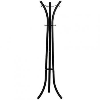 Songmics Perchero Percha de pie Colgar Ropa - aprox. 176 cm Metal Hanger Negro RCR01B