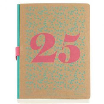 Agenda Anual 2025 Miquelrius 155x213 mm Semana Vista Kraft con Hojas Basics y Papel Sostenible