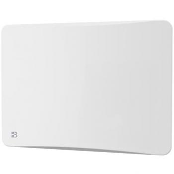 Radiador eléctrico fijo horizontal Bestherm ALMEA 1000W de hierro fundido con inercia seca y película, plug & play blanco
