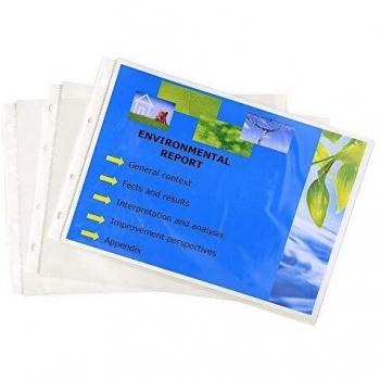 Exacompta 5734E - Recambio de 20 fundas con multitaladros, A4