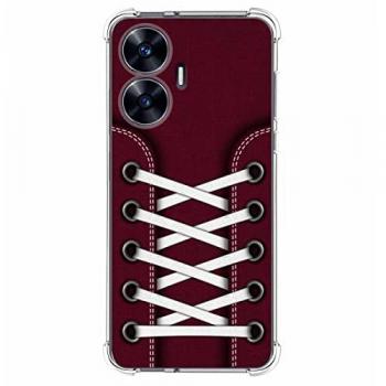 Funda Antigolpes de Silicona para Realme C55 Diseño Zapatillas 17