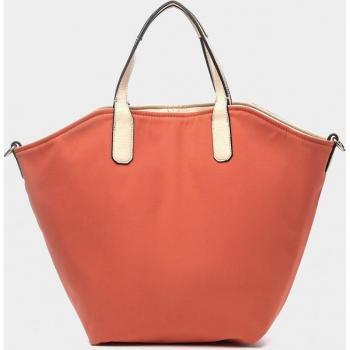 Abbacino - Bolso de mano tipo Shopper reversible Summer Song en amarillo con cierre de cremallera