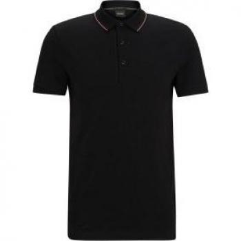 Hugo Boss Classic Black Polo Shirt, Male, Black, Size: XL