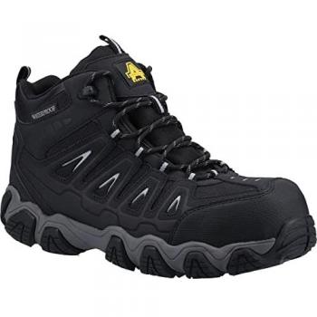 Amblers Safety AS801 Waterproof Non-Metal Lightweight Hiker Boots - Black - Size UK 6.5
