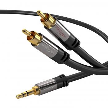 KabelDirekt – 1,5m Cable Jack 3,5mm a RCA