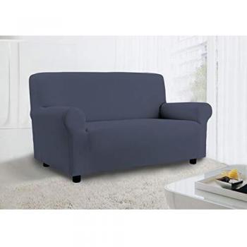 Sogni e capricci Funda para sofà vanity 100% suave algodòn, denim blue, 2 places