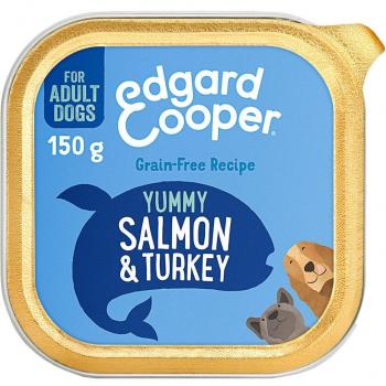 Edgard & Cooper Adult Grain-Free Wet Dog Food Salmon and Turkey with Beetroot, Apple, and Spinach 150g