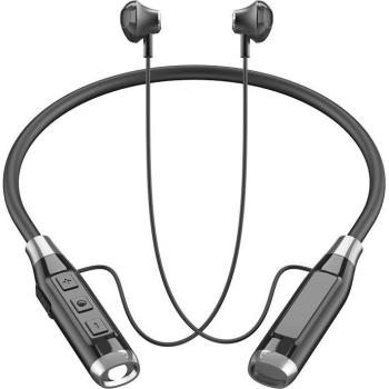 Auriculares Inalámbricos con Linterna Bluetooth 5.2, Banda para el Cuello Ideal para Correr de Noche, Compatible con Tarjeta TF, Para Apple, Xiaomi y Huawei