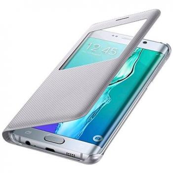 Samsung BT-EFCG928PSEGWW - Funda para Samsung Galaxy S6 Edge +, color plata- Versión Extranjera