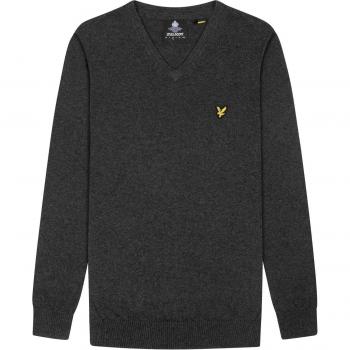 Lyle & Scott Cotton Merino V-Neck Sweater