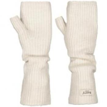 Barts Womens Darty Knitted Fingerless Handwarmer Gloves - Cream - Size: ONE size