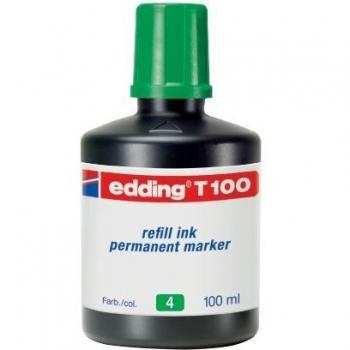 Edding tinta para rellenar marcador permanente 4 t100004 de 100ml color verde