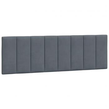 Dark Gray Velvet Queen Headboard Cushion 59.8