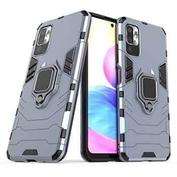 Funda Magnética Híbrida Antigolpes con Anillo para Móvil Xiaomi Redmi Note 10 5G / Poco M3 Pro - Resistente y Rígida