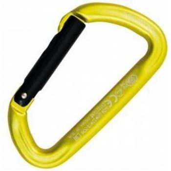 Kong Trapper osquetón Aluminio Recto-anodizado Mosquetón, Adultos Unisex, Amarillo/Negro