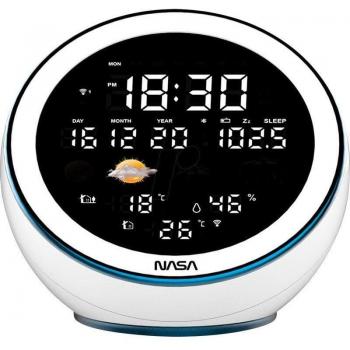 Estación Meteorológica NASA WSP1500 con Altavoz Bluetooth Blanca