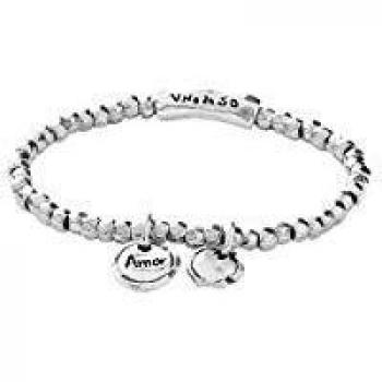 UNO de 50 Sealed Love Silver Bracelet - Size S - Silver Plated Metal Alloy