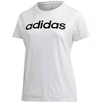 adidas W E Lin S T Inc Camiseta, Mujer, Blanco/Negro, 2X