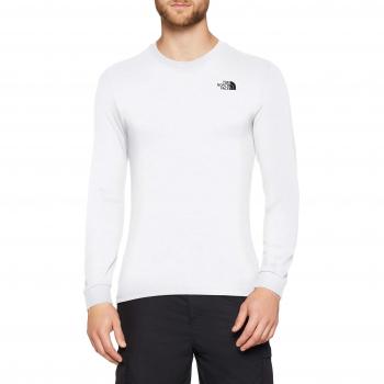 The North Face M LS tee Camiseta de Manga Larga Simple Dome, Hombre, TNF White, XL