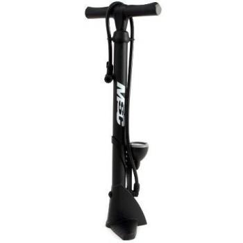 MSC Bikes GF43P - Bomba de Aire de pie con indicador de presión de Ciclismo, Color Negro