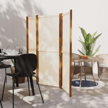 Biombo divisor de 4 paneles White Cream 280x180 cm