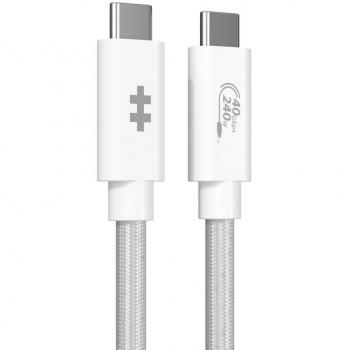 Cable Adaptador Targus HyperDrive USB4 de Alto Rendimiento 1.20 m USB-C Blanco