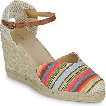 Geox Women's D Gelsa A Wedge Sandals - Tan - Size 6