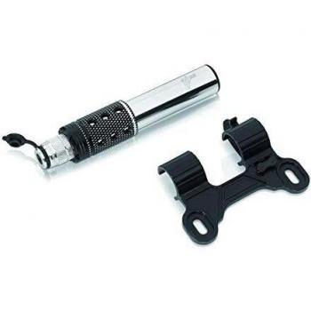 XLC Luftpumpe Und Minipumpe Pu-a06 Material de Bicicleta, Unisex Adulto, Plateado/Negro, 12x3x3cm