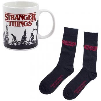 Set de Regalo Paladone Stranger Things con Taza y Calcetines con Logo