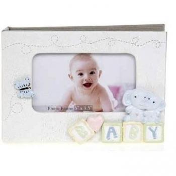 Baby Boy álbum de fotos de raso, cerámica 3d regalo 26304