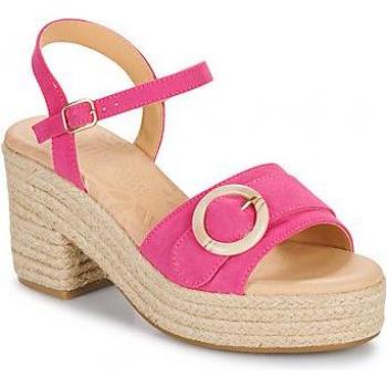 Sandalias Mustang Courtney rosa de mujer con plataforma y tacón bloque