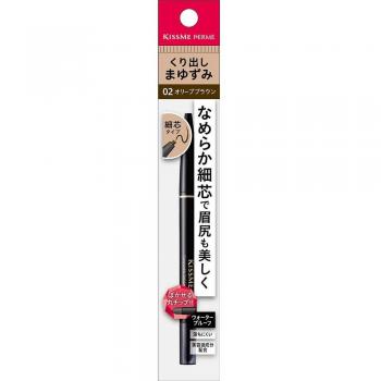 Kiss Me Ferm Smooth Touch Eyebrow Pencil 02 Olive Brown 0.1g