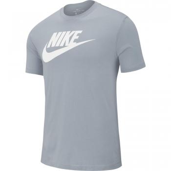 Nike M NSW tee Icon Futura Camiseta, Hombre, Obsidian Mist/White, L