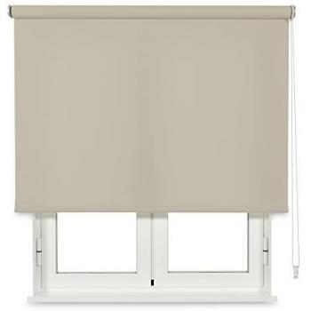 Estor Enrollable Traslúcido Chela Beige 105x250cm - Fabricado en España - Garantía 5 Años