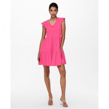 Only Vestido Corto Manga Corta May Cap