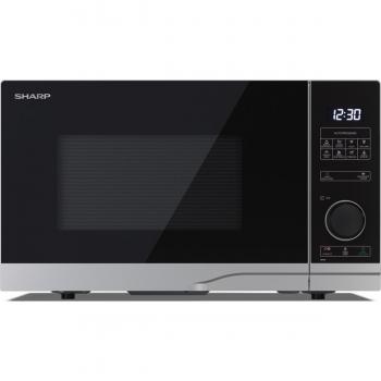 Microondas Digital Sharp YC-PS234AE-S - 900W, 23L, 10 Niveles de Potencia, Función Descongelación, Color Plateado y Negro