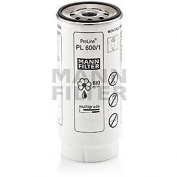 Original MANN-FILTER Filtro de Combustible PL 600/1 – Para vehículos de utilidad