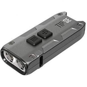 Nitecore TIP SE OSRAM P8 Rechargeable Keychain EDC Flashlight, White, 700 Lumens, Black