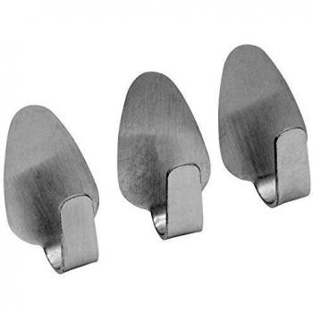 Pack de 3 Ganchos Adhesivos para Pared, Diseño Compacto de 2 cm, Ahorra Espacio