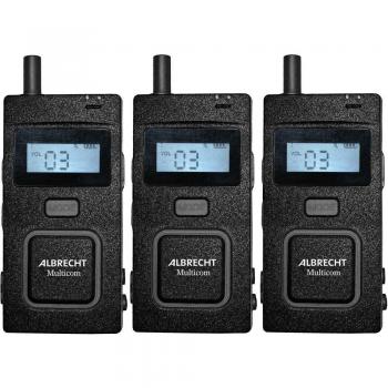 Set de 3 Radiotransmisores Digitales Albrecht Multicom 2.4 GHz