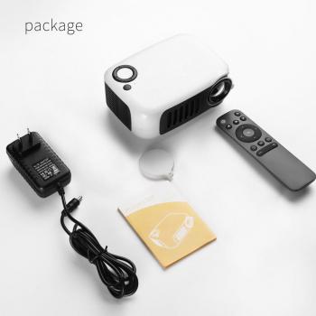 Mini Proyector VEIDADZ A2000, 320x240 píxeles, 800 lúmenes, LED portátil con altavoz incorporado para multimedia en el hogar