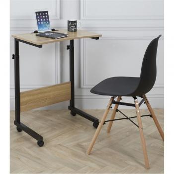 Mesa Auxiliar Regulable con Ruedas de Hierro